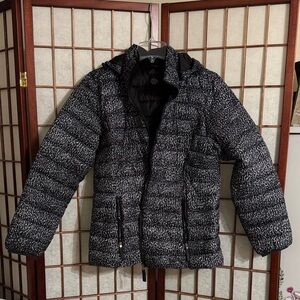 St. John's Bay Black Packable Jacket With a Hood